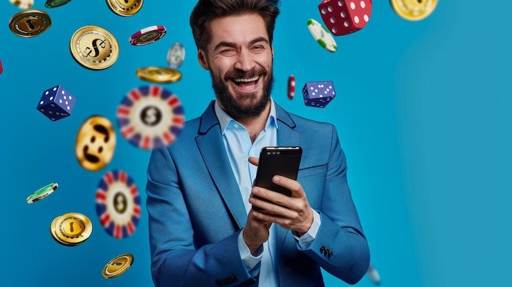 Antarmuka dasbor saputoto dengan tampilan permainan slot dan pasar sepak bola